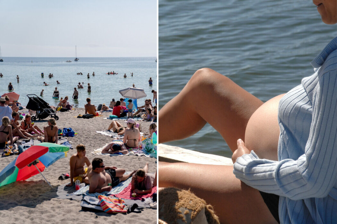 Den dåvarande fembarnsmamman Kristy Notts familjedag på stranden blev inte som hon tänkt sig. Mitt i allt strandhäng gick hennes vatten och hennes bebis ville komma ut.