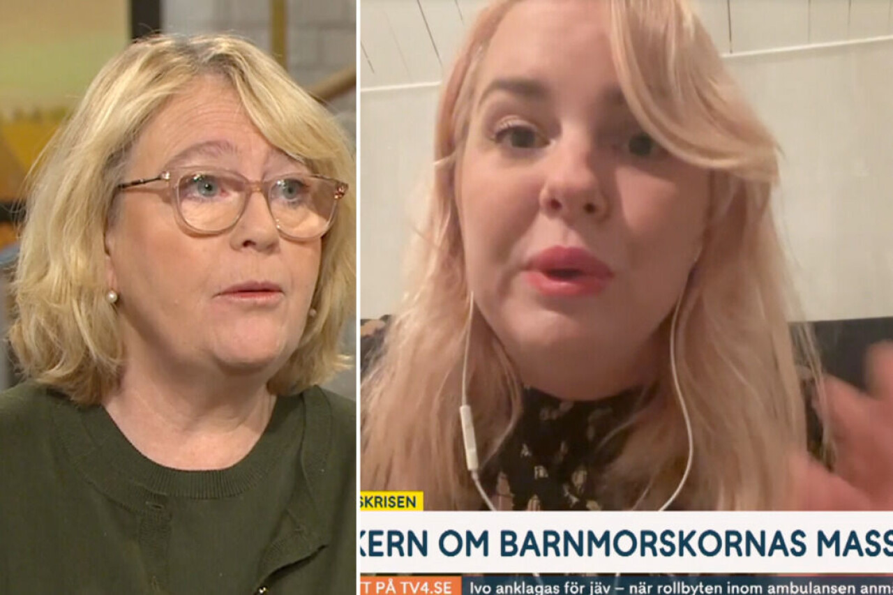 Barnmorskan Hannah Dahlbäck ryter ifrån i TV4 Nyhetsmorgon.