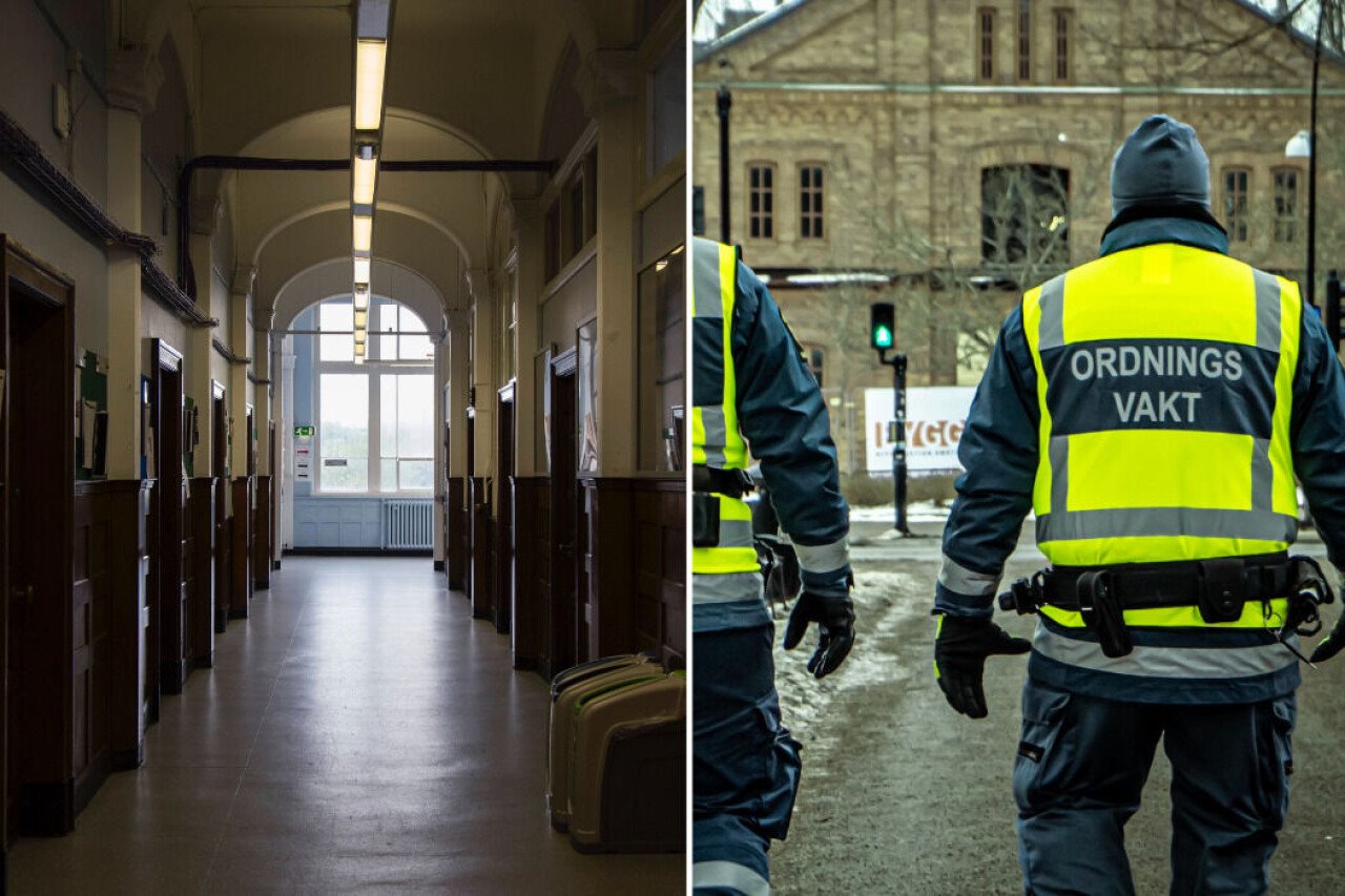 Skola inför väktare efter att en elev hotade med järnrör på skolan.