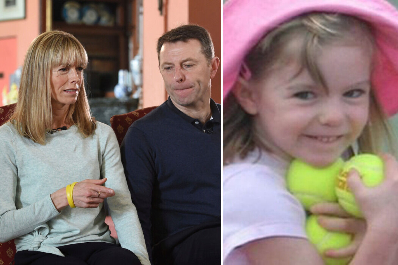 Polska Julia Wendels familj uttalar sig om det faktum att deras dotter utger sig för att vara Madeleine McCann som försvann som sin familj 2007. På bild: Kate, Gerry och Madeleine McCann